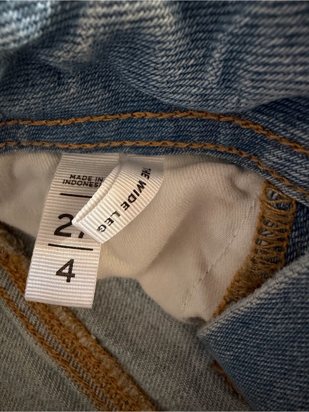 LOFT Light Blue Wide-Leg Jeans - Picture 3 of 3